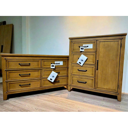 Soho Honey : Tủ Ngang 6 Ngăn Kéo - Màu Mật Ong